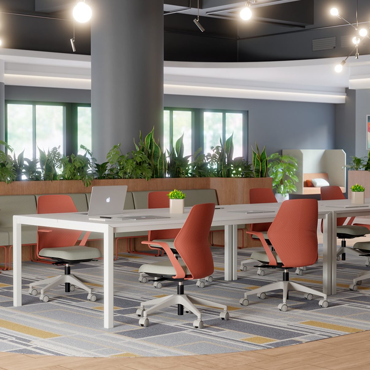 As cores bem distribuídas transformam ambientes, traduzem a identidade da marca e trazem inovação para o espaço corporativo.Por isso, a Cadeflex desenvolve mobiliário preparado para as necessidades de cada projeto, auxiliando arquitetos e designers na escolha ideal para cada ambiente.Aliamos design, ergonomia e consultoria personalizada, garantindo que cada detalhe reflita conforto, funcionalidade e propósito.💡 Cadeflex — onde estética, técnica e experiência se encontram